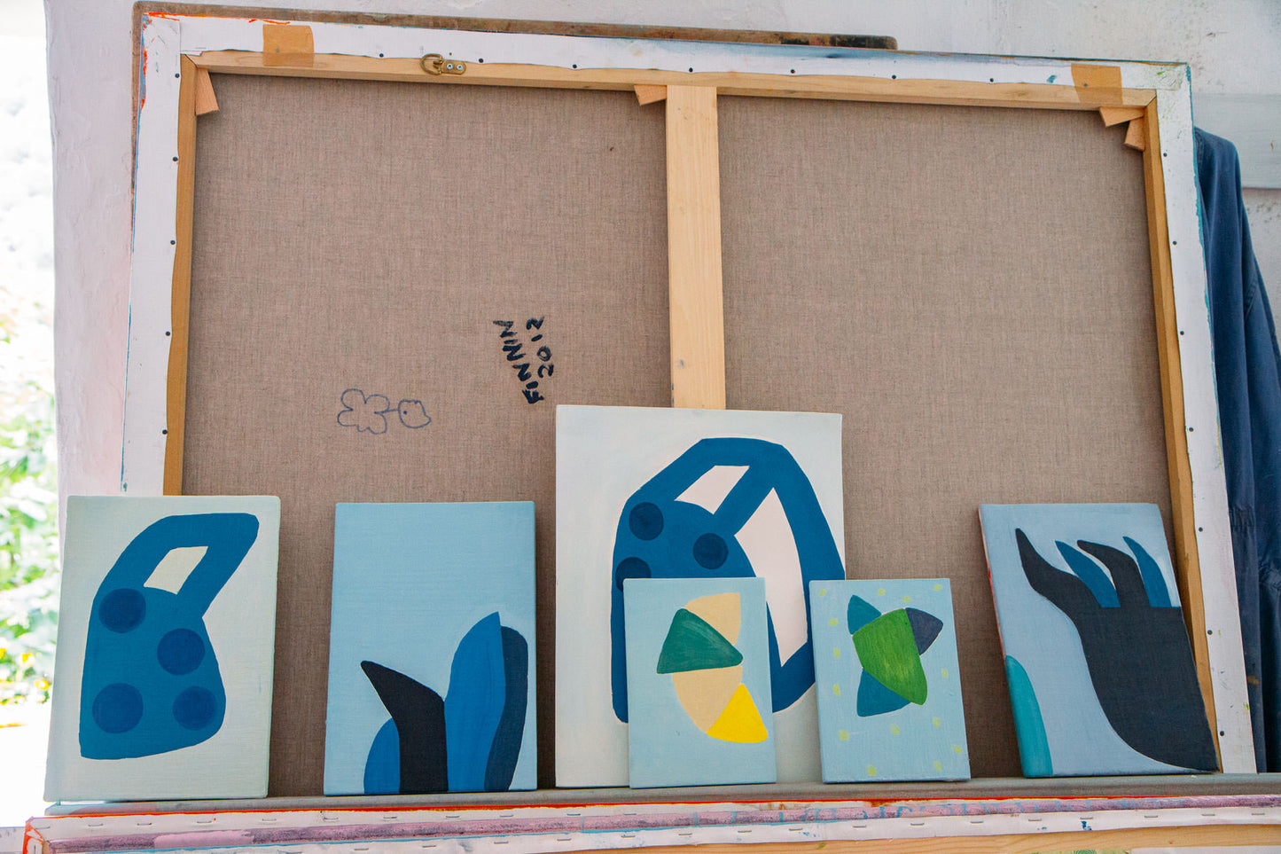 Metal Shape on Sky Blue