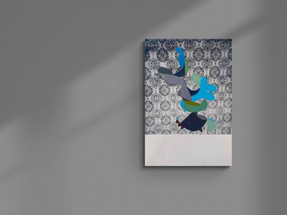 Biomorphic Form on Grey