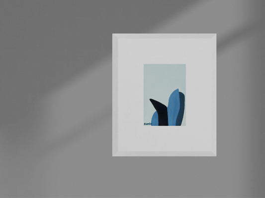 Metal Shape on Sky Blue