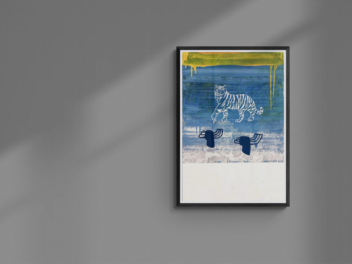 Berlin Tiger and Flowers